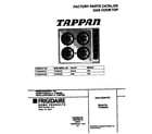 Tappan TPC8X3XCD3 cover diagram