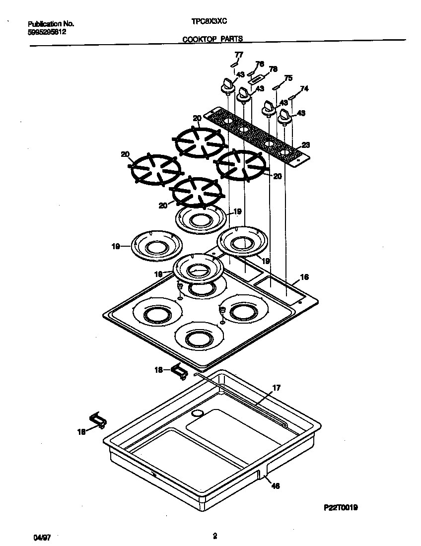 Cooktop parts