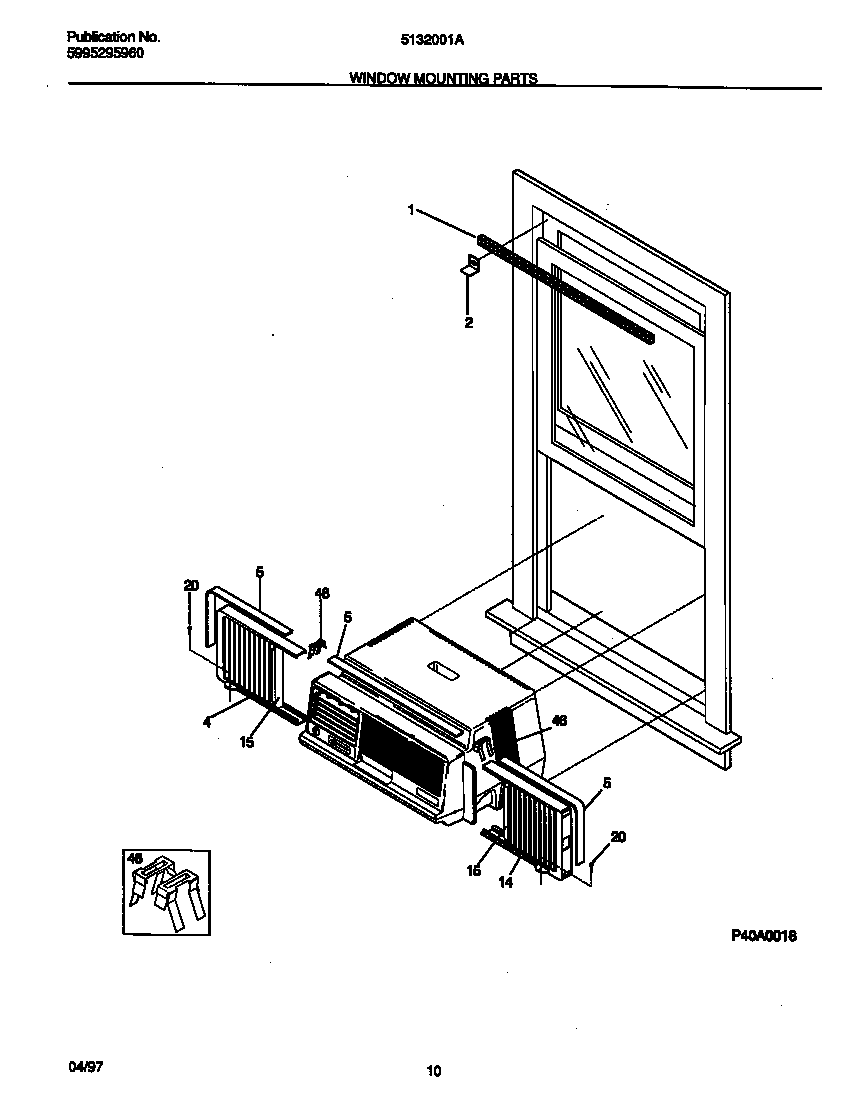 Window mounting parts