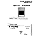 Universal/Multiflex (Frigidaire) MEF316WFSA cover diagram