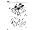 Universal/Multiflex (Frigidaire) MEF316WFSA top/drawer diagram