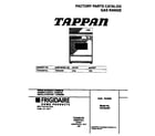 Tappan TGF334WFSA cover diagram