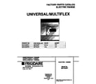 Universal/Multiflex (Frigidaire) MEF402WFD1 cover diagram
