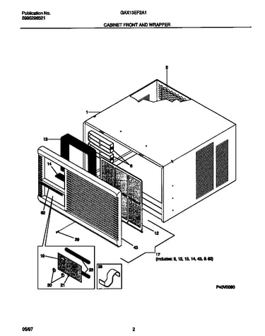 Cabinet front and wrapper