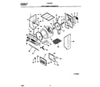 Frigidaire FLSG72GCT5 upper cabinet/drum/heater diagram