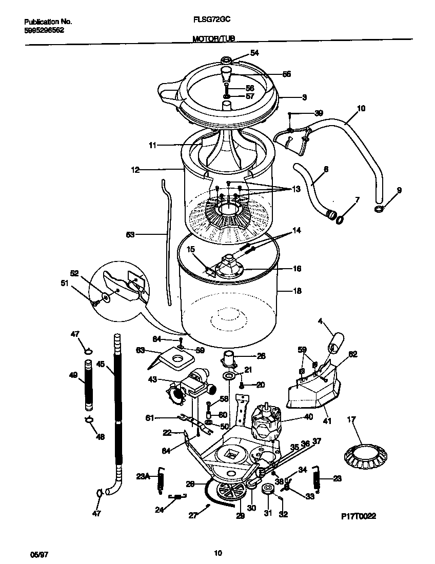 Motor/tub