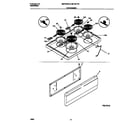 Universal/Multiflex (Frigidaire) MEF301PBDJ top/drawer diagram