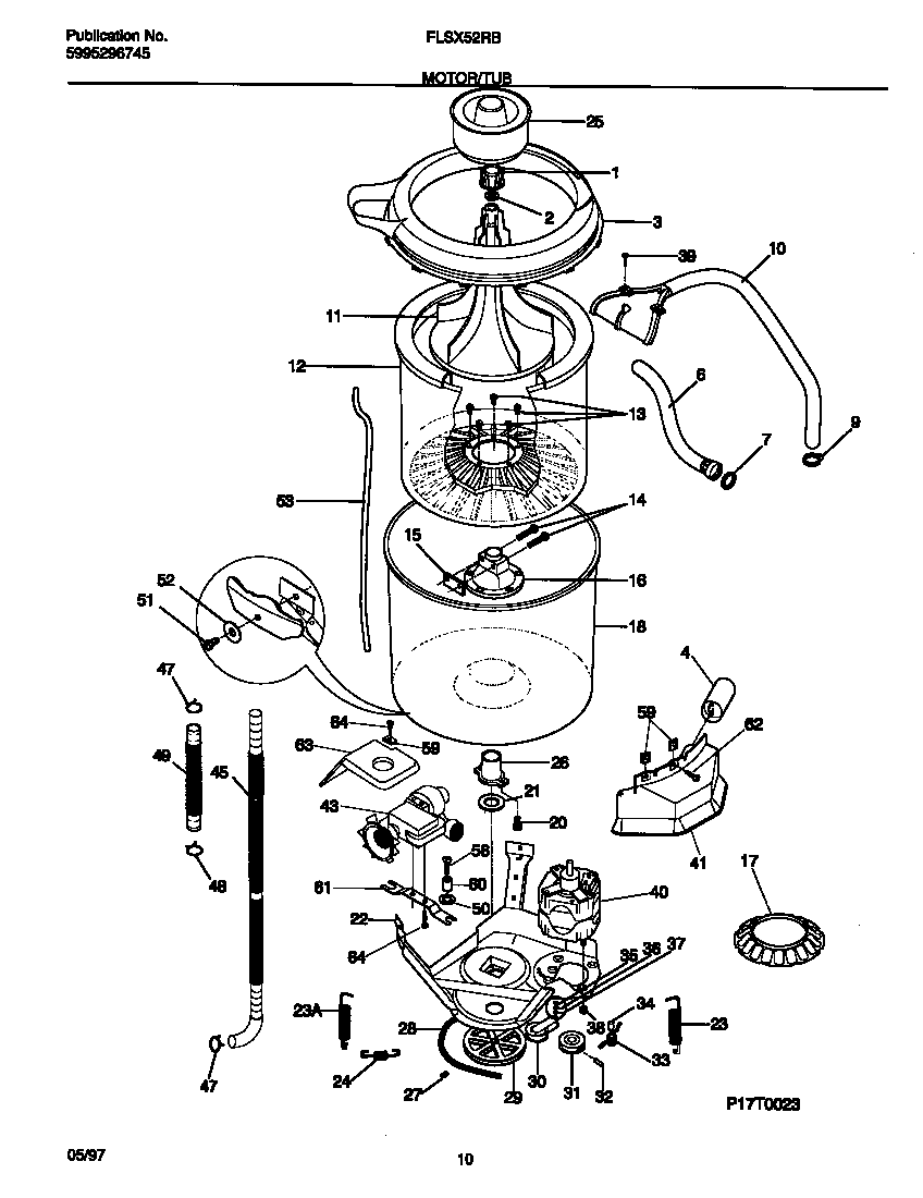 Motor/tub