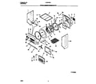 Frigidaire FLSE72GCT6 upper cabinet/drum/heater diagram