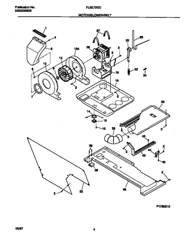 Motor/blower/belt