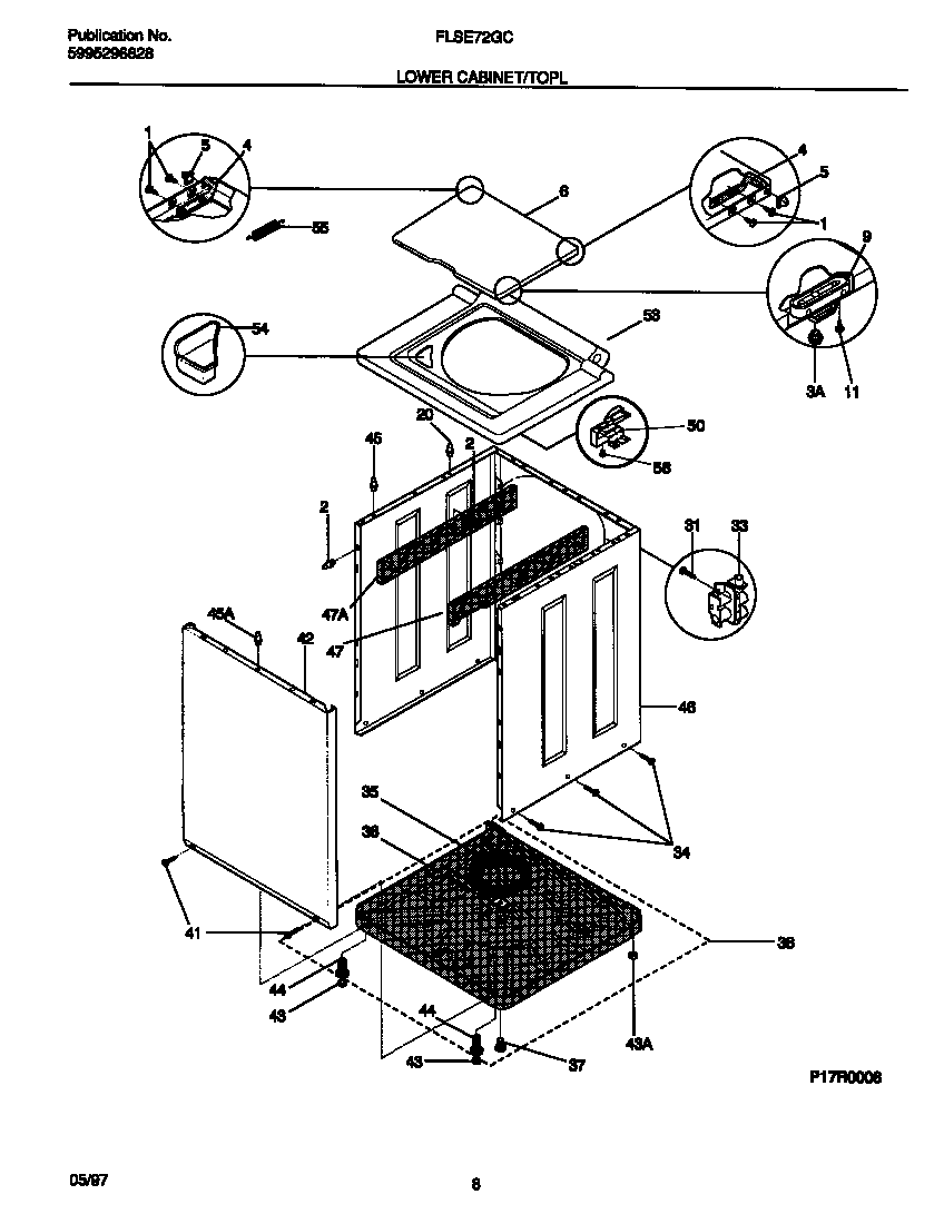 Lower cabinet/top
