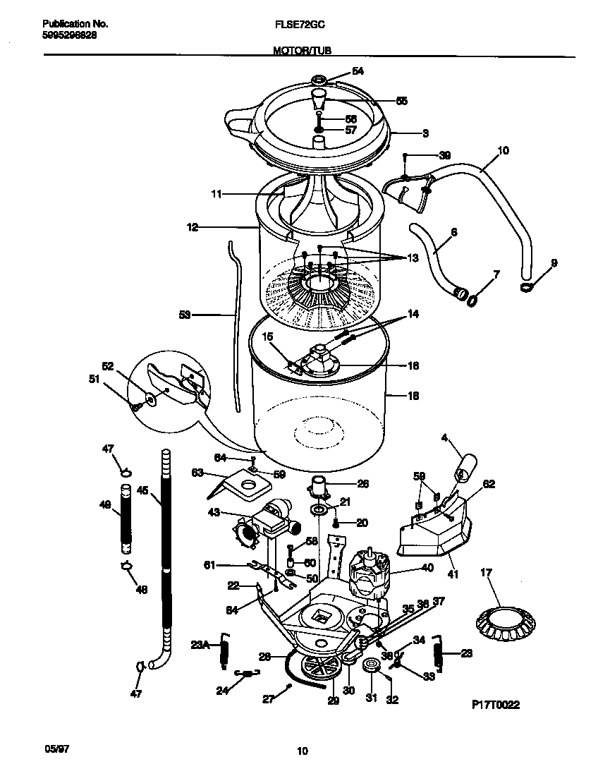 Motor/tub