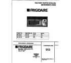 Frigidaire FMT116E1B0 cover diagram