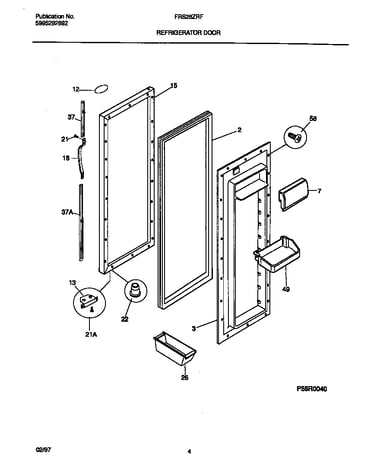 Refrigerator door