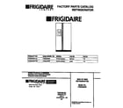 Frigidaire FRS22WNFD0 cover diagram