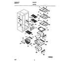 Frigidaire FRS22WNFW0 shelves diagram