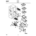 Frigidaire FRS22ZRFD0 shelves diagram