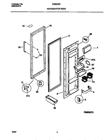 Refrigerator door