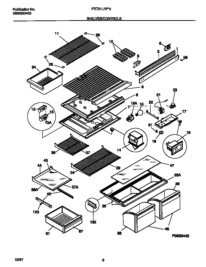 Shelves/controls