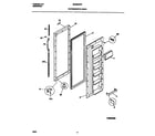 Universal/Multiflex (Frigidaire) MRS20WRFD0 refrigerator door diagram