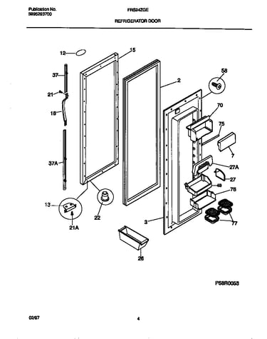 Refrigerator door