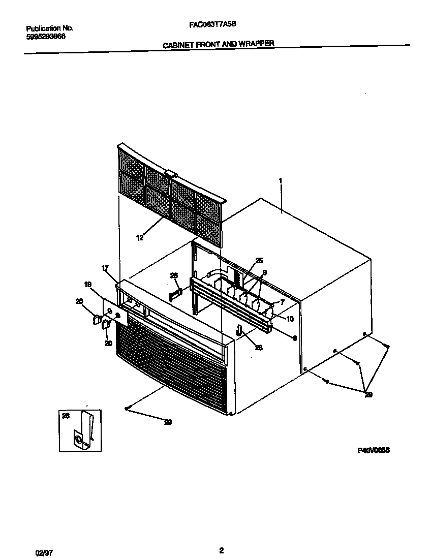 Cabinet front and wrapper