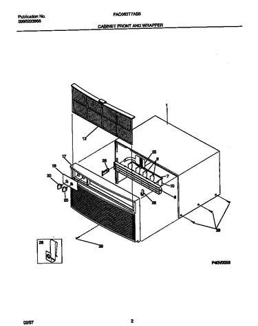 Cabinet front and wrapper