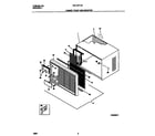 Frigidaire FAV157F1A2 cabinet front and wrapper diagram