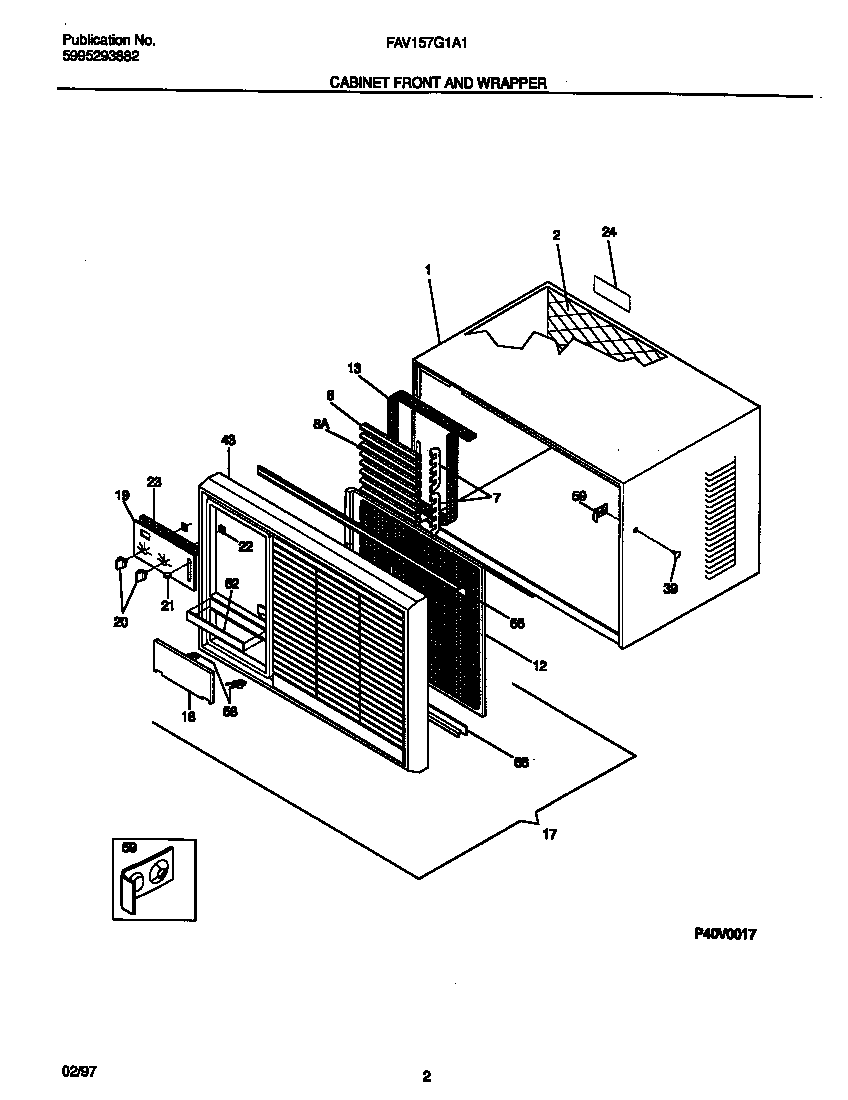 Cabinet front and wrapper