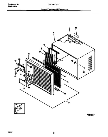 Cabinet front and wrapper