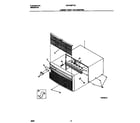 White-Westinghouse WAC056F7A2 cabinet front and wrapper diagram