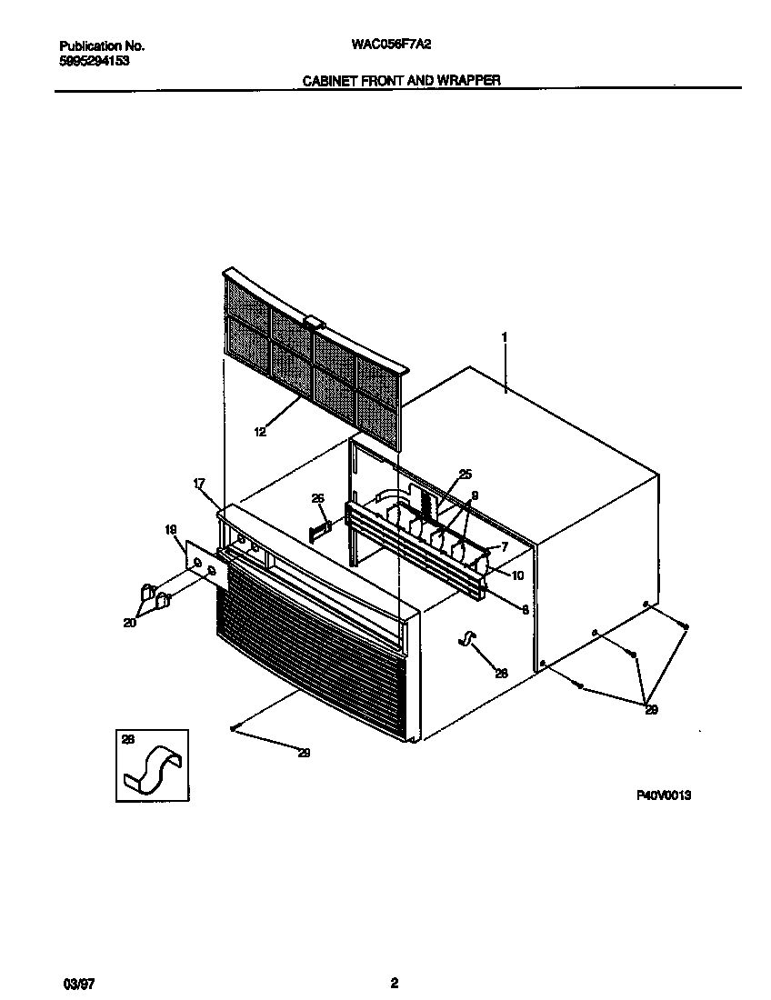 Cabinet front and wrapper