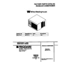 White-Westinghouse WAV157F1A2 cover diagram