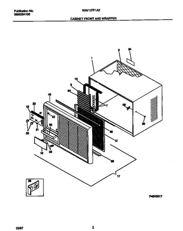 Cabinet front and wrapper