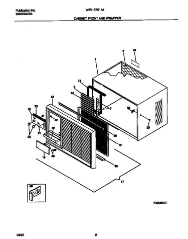 Cabinet front and wrapper