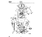 Universal/Multiflex (Frigidaire) MWX413REW0 motor/tub diagram