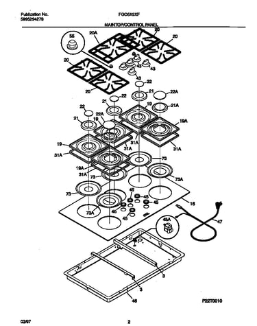 Maintop/control panel