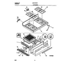 Universal/Multiflex (Frigidaire) MGF345CESD top/drawer diagram