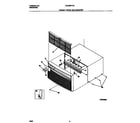Frigidaire FAC056F7A2 cabinet front and wrapper diagram