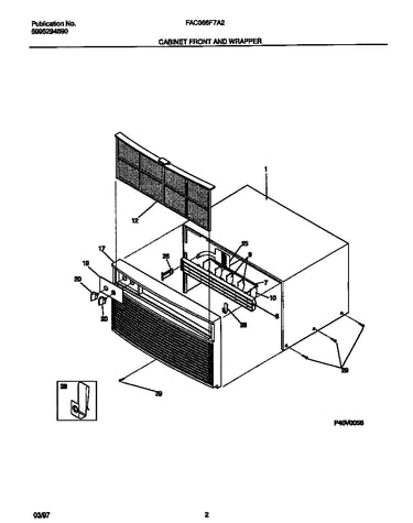 Cabinet front and wrapper