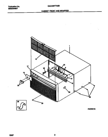 Cabinet front and wrapper