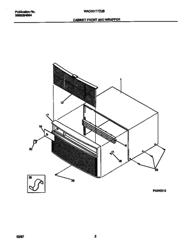 Cabinet front and wrapper
