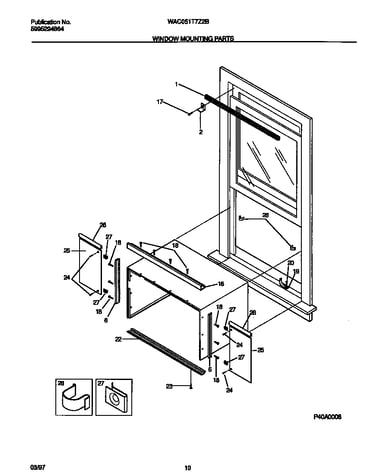 Window mounting parts
