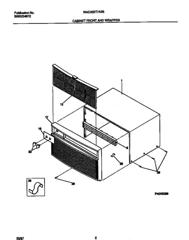 Cabinet front and wrapper
