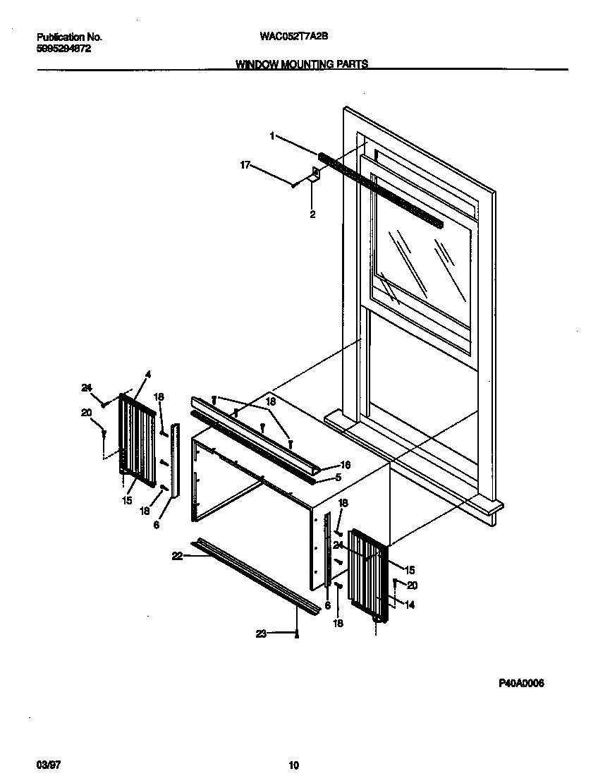 Window mounting parts