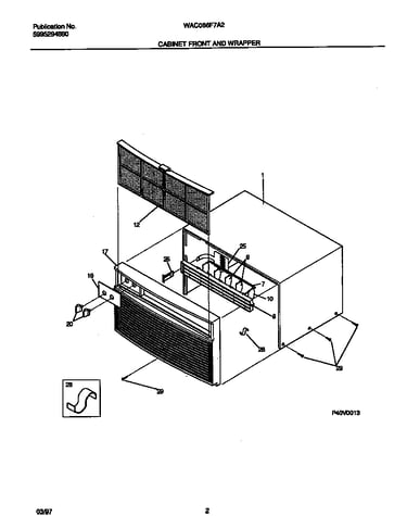 Cabinet front and wrapper