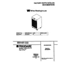 White-Westinghouse MDDQ50FW2 cover diagram