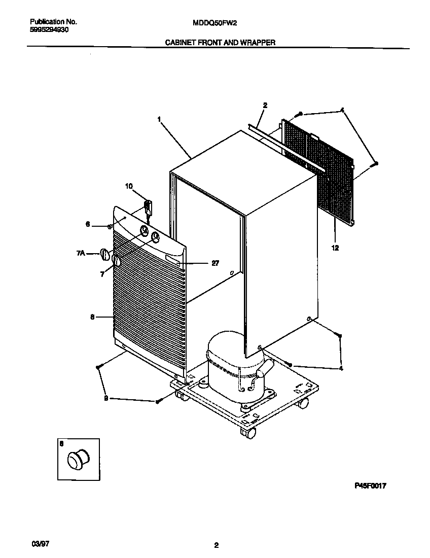 Cabinet front and wrapper