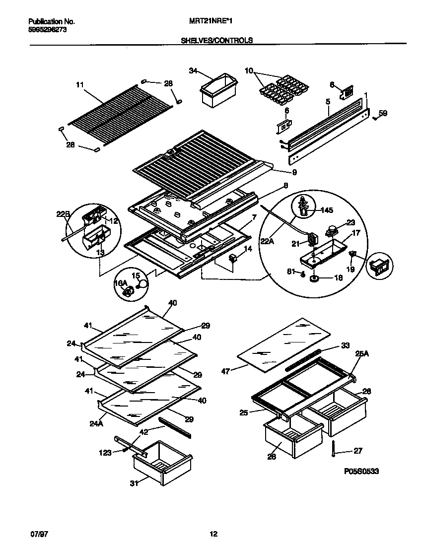 Shelves/controls