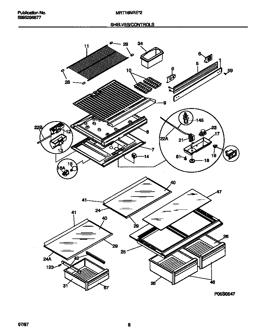Shelves/controls
